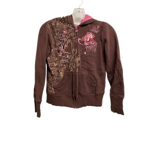 COPY - VTG Y2K Bobby Jack Hoodie Couture Bubblegum Chocolate Fashion Size Large…